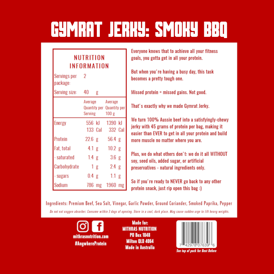 Gymrat Jerky: Variety Pack