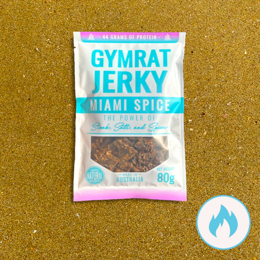 Gymrat Jerky Miami Spice high protein beef jerky Australia