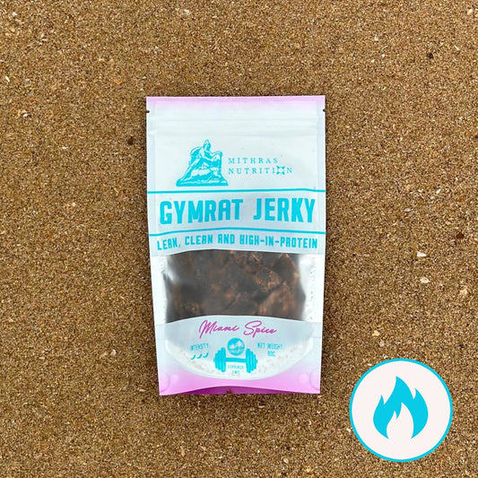 Picture of Gymrat Jerky Miami Spice high protein beef jerky Australia